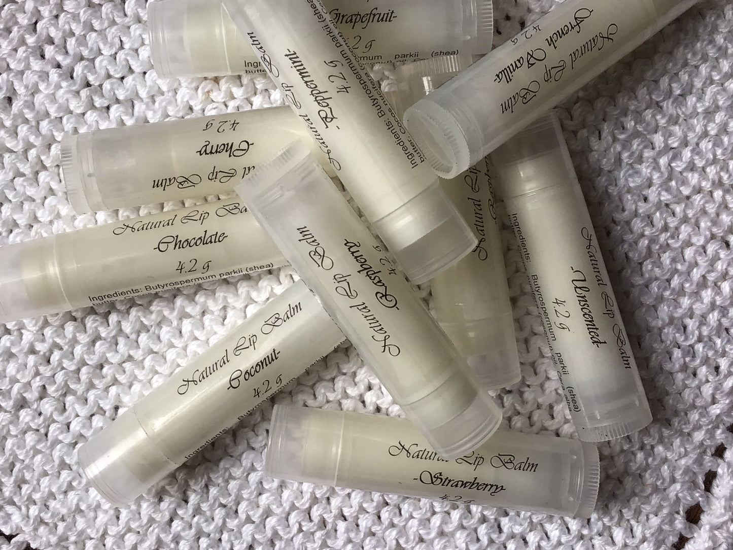 Set of 6 Lipbalm Tubes