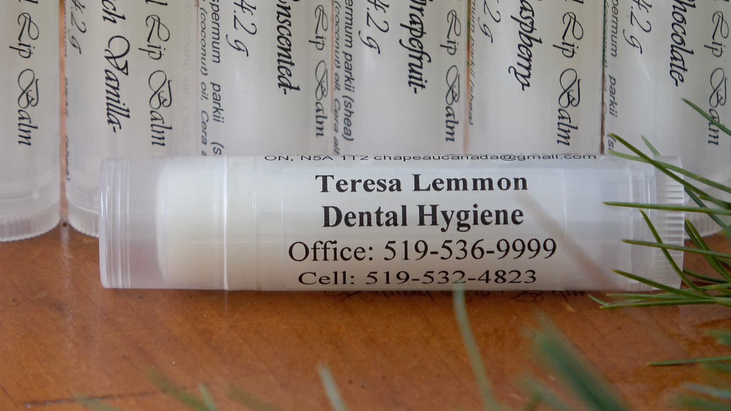 50 Lip Balm Tubes - Personalized to Promote Your Practice