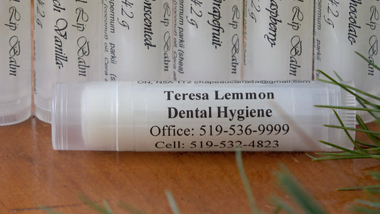 100 Lip Balm Tubes - Personalized to Promote Your Practice