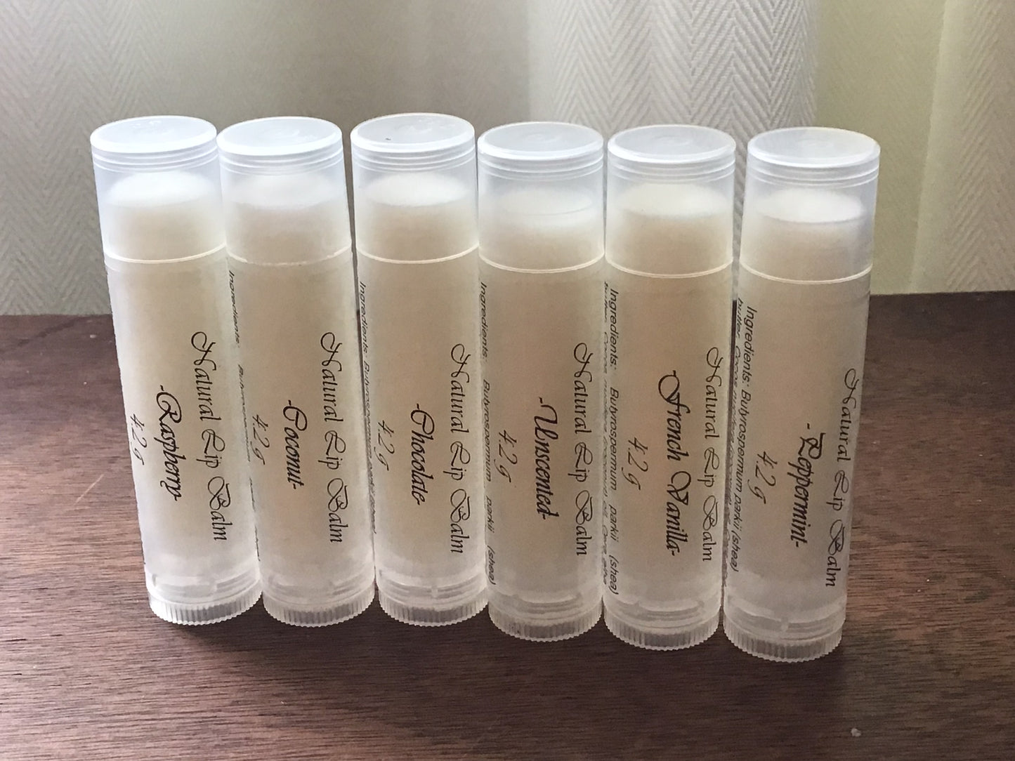 Set of 6 Lipbalm Tubes